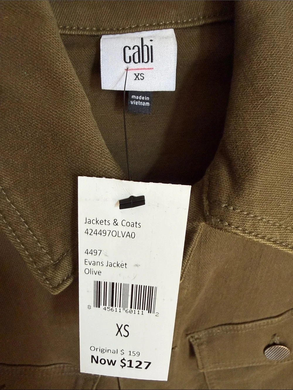 Cabi Olive Green Military-Style Jacket Evens’s jacket